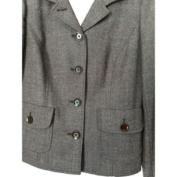 Ann Taylor Women’s Size 6 Suit Jacket Blazer Vintage Wool Blend Five Buttons - Picture 3 of 15